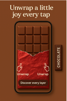 Unwrap a little joy every tap